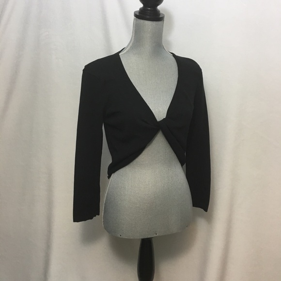Talbots Sweaters - 4/ $25  TALBOTS BLACK PULLOVER CROP SWEATER.